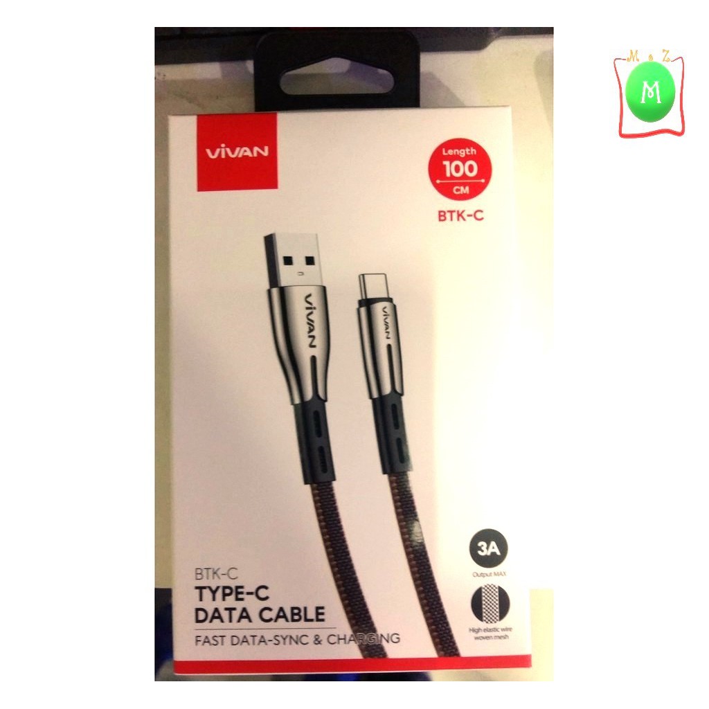 Jual Kabel Data Vivan Type C Btk C Fast Charging A M Original