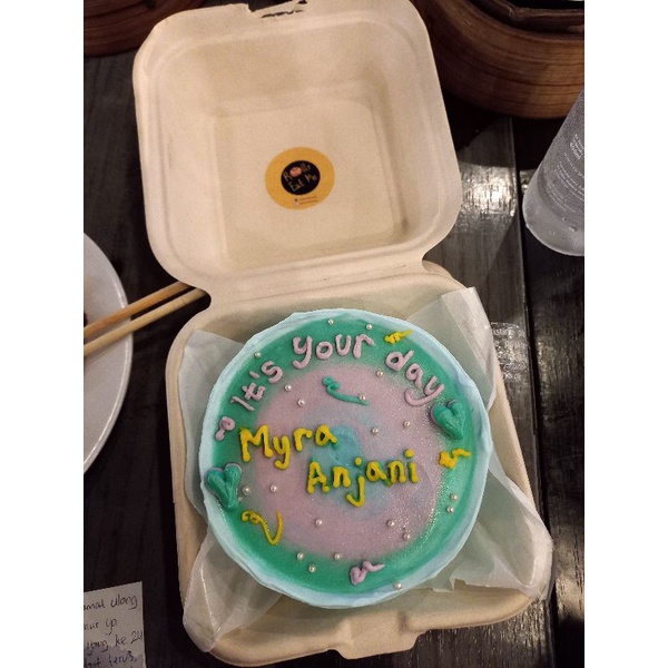 Jual BISA DADAKAN Bento Cake Korean Cake Lettering Cake Custome