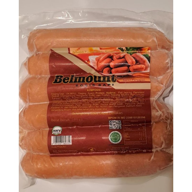 Jual Sosis Sapi Bratwurst Belmount 500g Shopee Indonesia