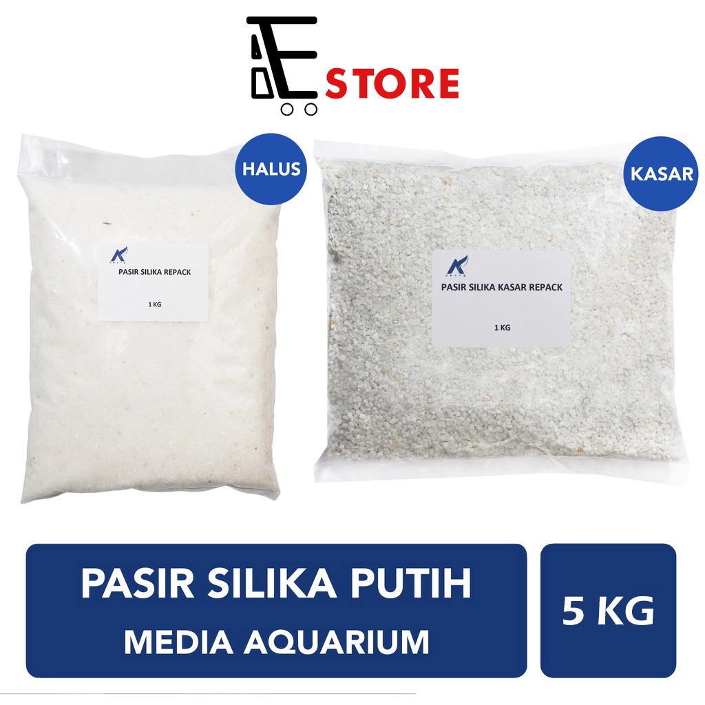 Jual PASIR SILIKA PUTIH AQUARIUM AQUASCAPE 5 KG PASIR SILIKA HALUS