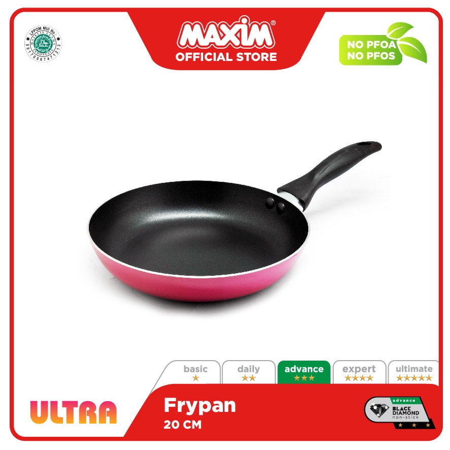 Jual Maxim Ultra Pink Wajan Teflon Anti Lengket Cm Frypan Shopee