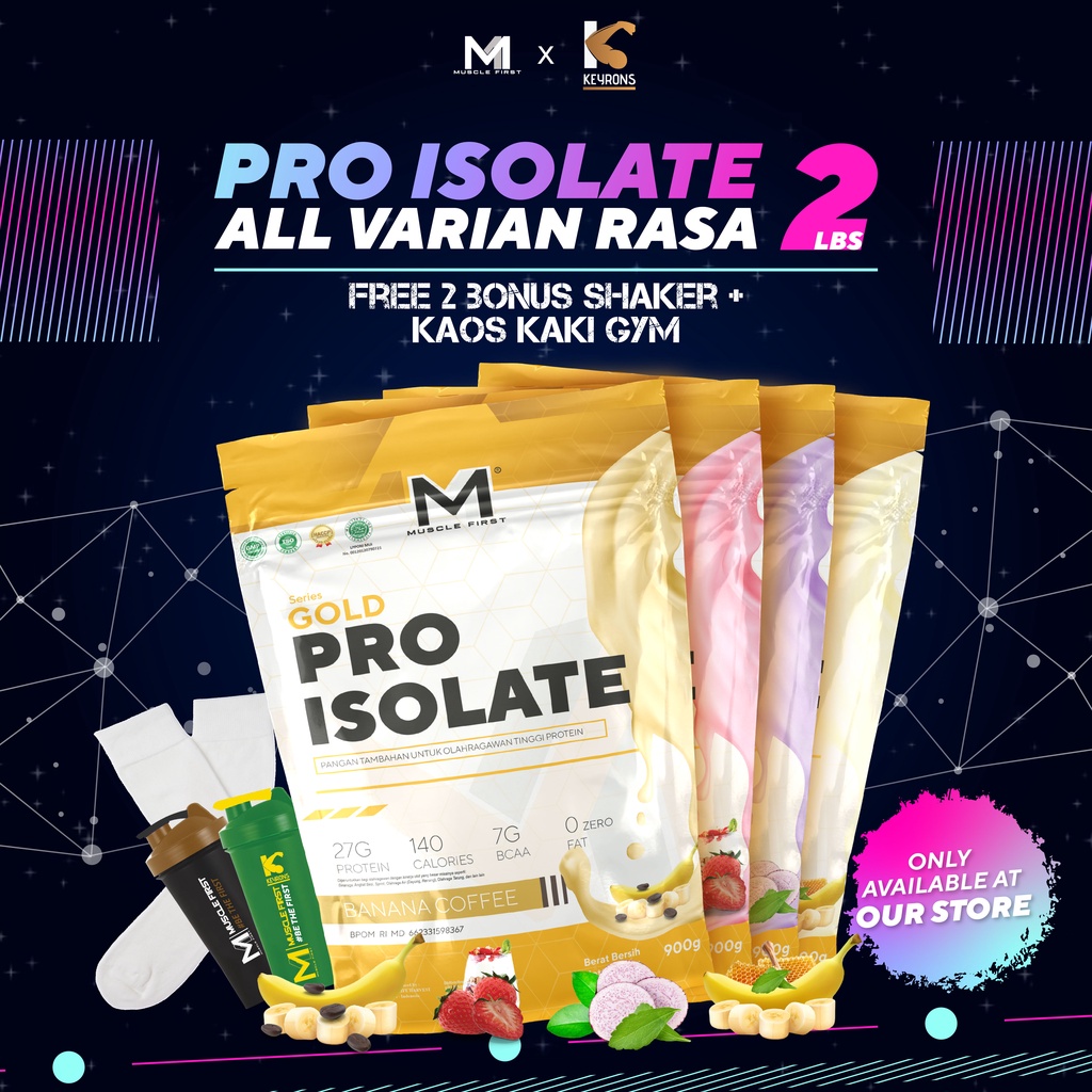 Jual MUSCLE FIRST PRO ISOLATE 2 LBS 900 GRAM BPOM HALAL SUSU GYM WHEY