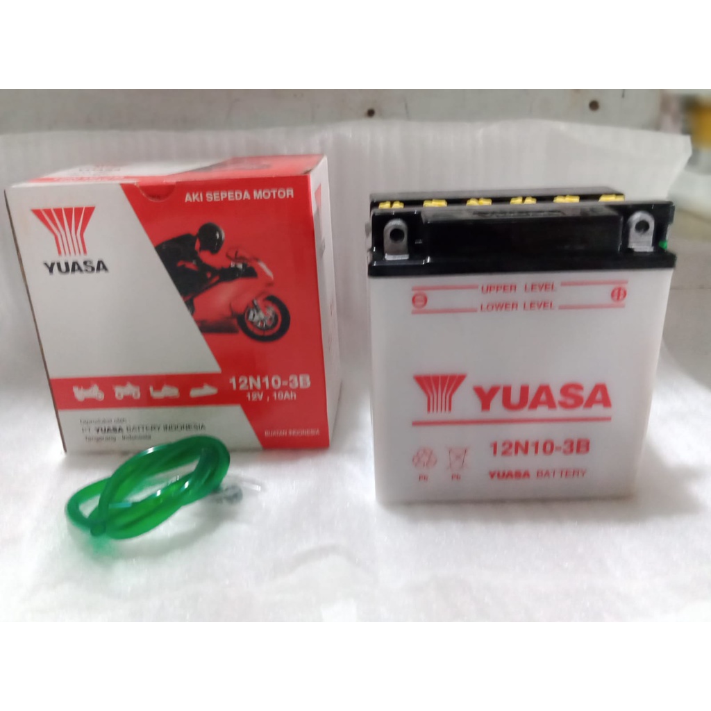 Jual AKI MOTOR YUASA 12IN10 3B AKI BASAH VESPA EXL Shopee Indonesia