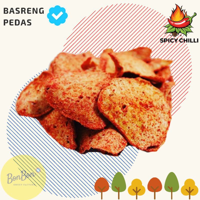 Jual Kerupuk Basreng Pedes Krupuk Baso Goreng Pedas Snack Cemilan