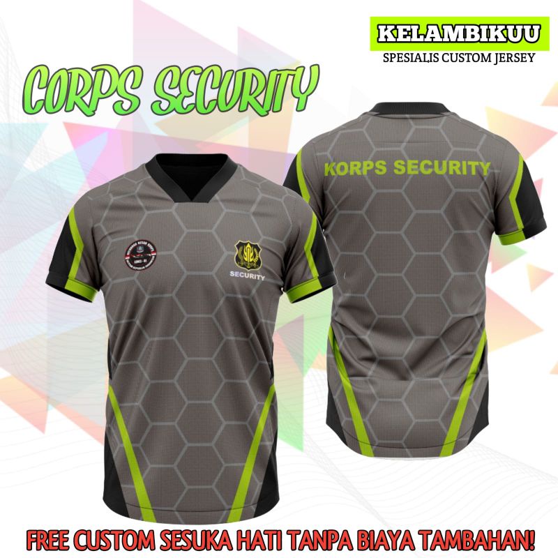 Jual JERSEY SECURITY PRINTING TERBARU JERSEY SATPAM TERBARU BAJU KAOS