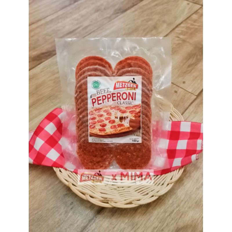 Jual Metzger Halal Beef Pepperoni Pepperoni Sapi 150gr Shopee Indonesia