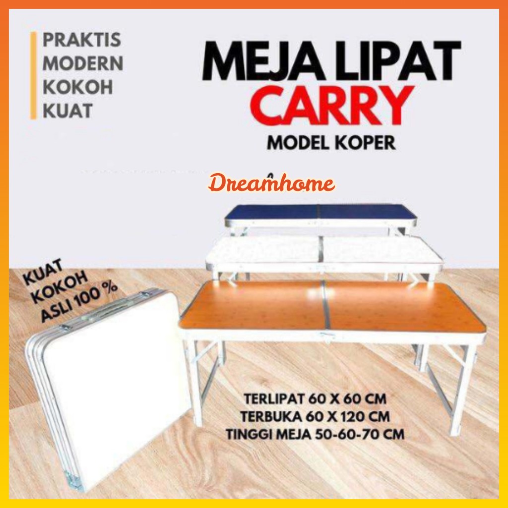 Jual Meja Lipat Meja Jualan Portable Koper Meja Piknik Serbaguna