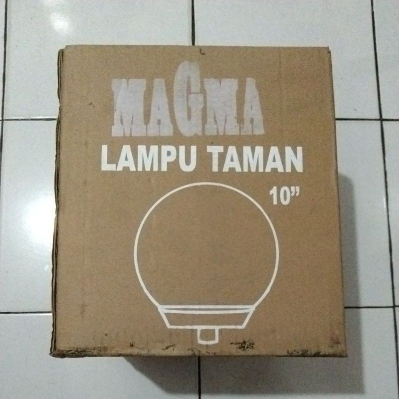 Jual Magma Lampu Taman Bulat Putih Susu Ukuran Shopee Indonesia