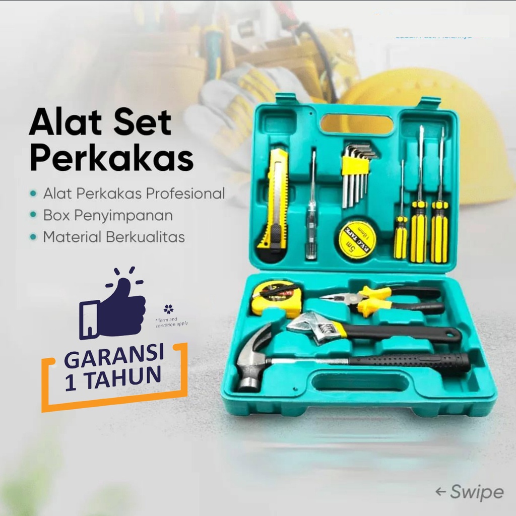 Jual Perkakas Set Lengkap Pcs Tool Kit Set Box Alat Tukang Servis