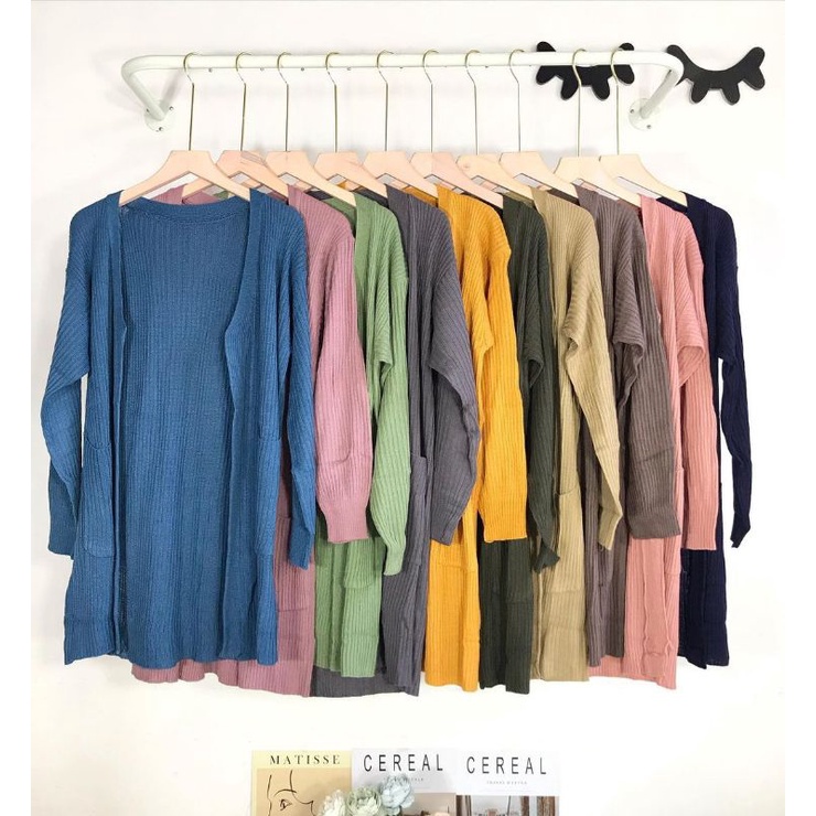 Jual Long Cardi Kantong Shopee Indonesia