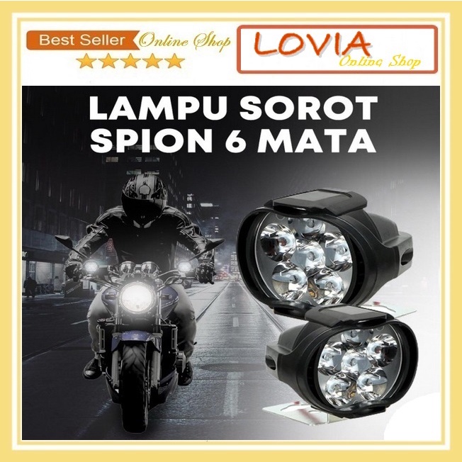 Jual Lampu Sorot Spion Motor Titik Mata Led Cree Watt Volt Lampu