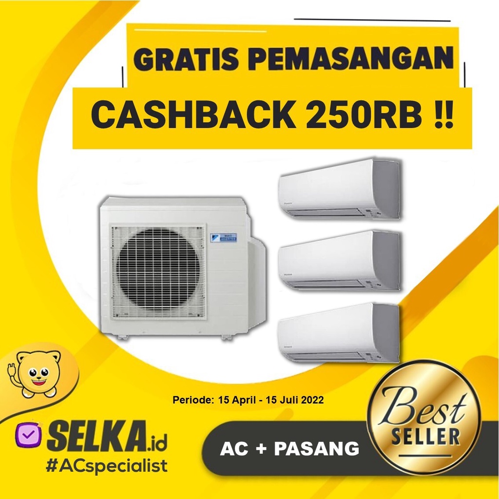 Jual Daikin Mkc Svm Ac Multi Split Pasang Koneksi Inverter Pk