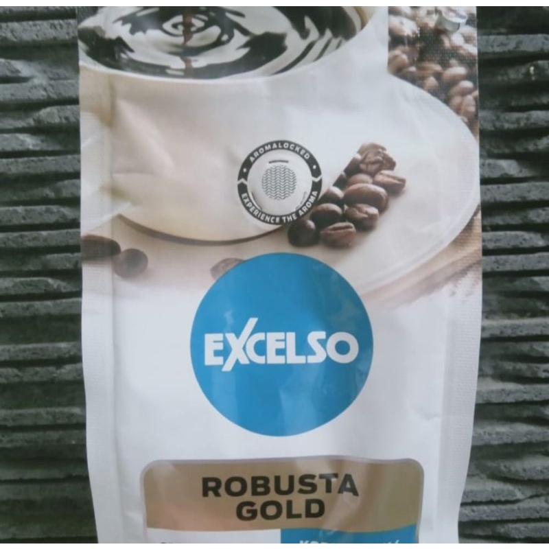 Jual EXCELSO Coffee Robusta Gold Kopi Bubuk Kemasan Praktis 200gr