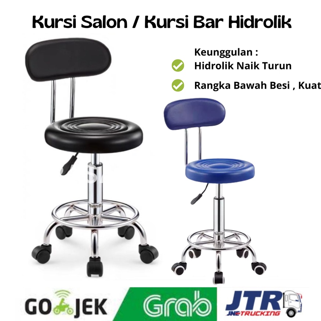 Jual Kursi Salon Bulat Kursi Bar Hidrolik Chrome Shopee Indonesia