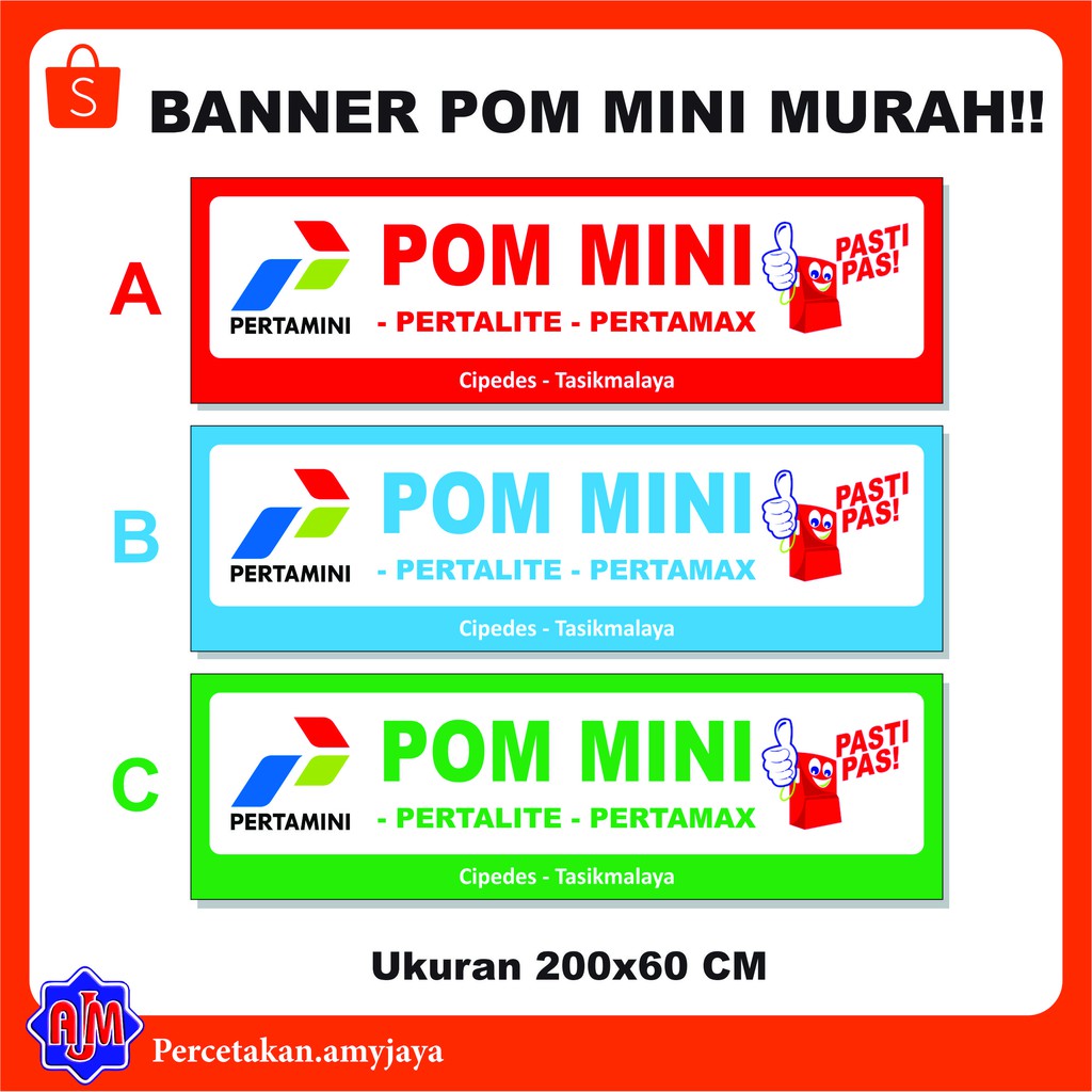 Jual BANNER POM MINI MURAH Shopee Indonesia