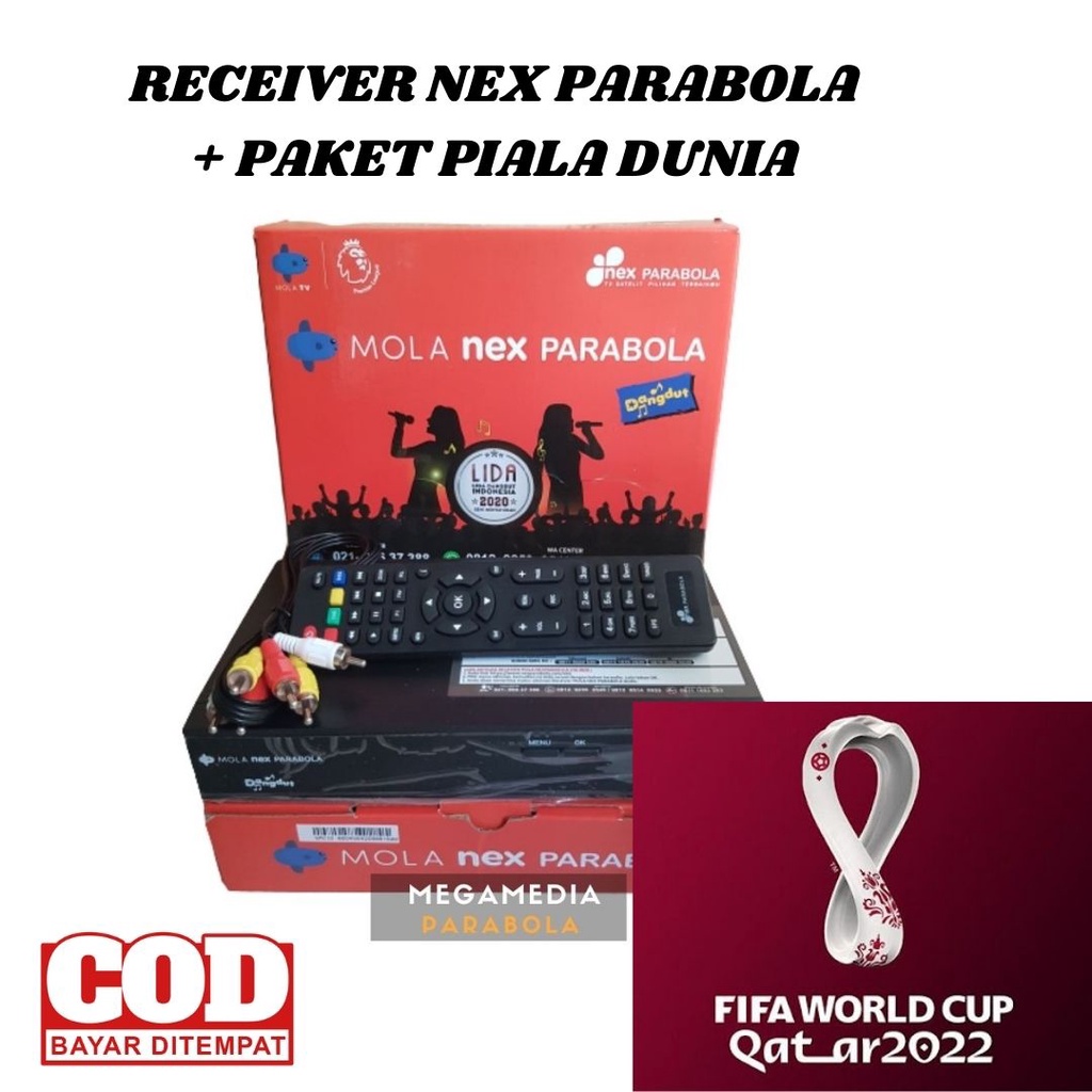 Jual Receiver Nex Parabola Merah Bisa Untuk Nonton Piala Dunia Qatar