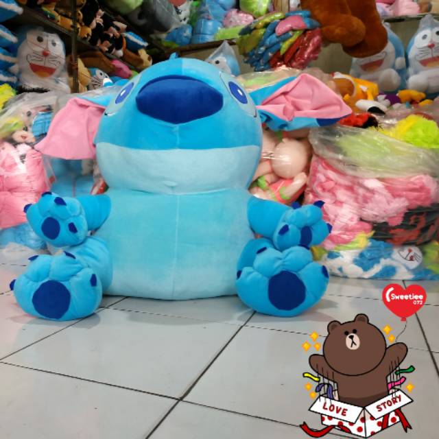 Jual Boneka Stich Jumbo Cm Stitch Besar Stick Shopee Indonesia