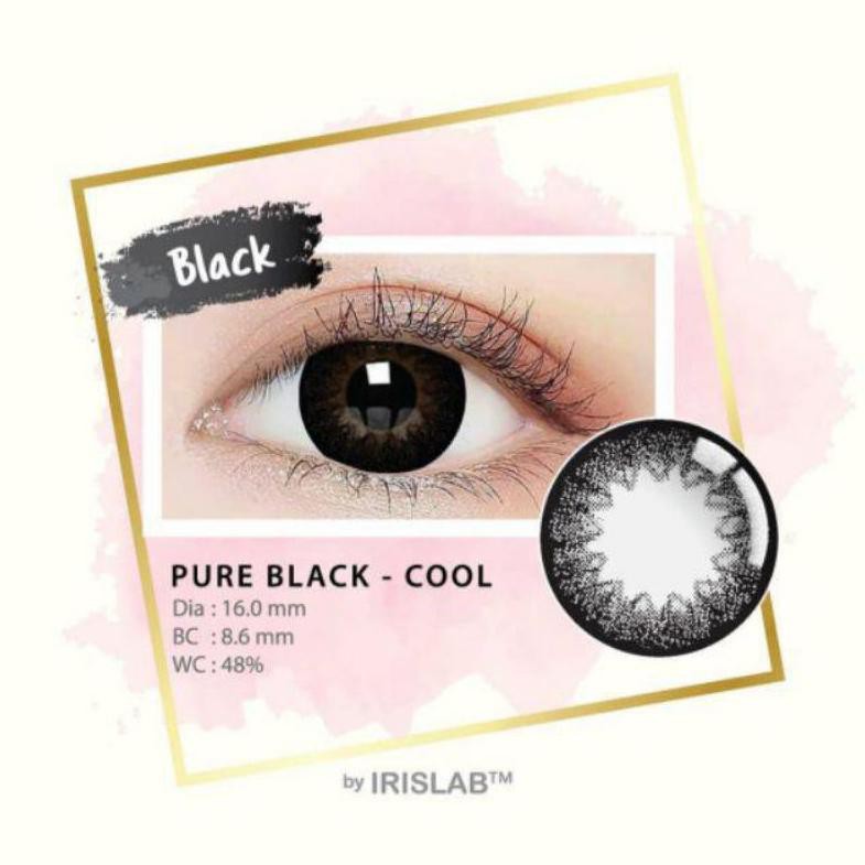 Jual Harga Promo JZ6BV SOFTLENS PURE BLACK NORMAL MINUS 16mm