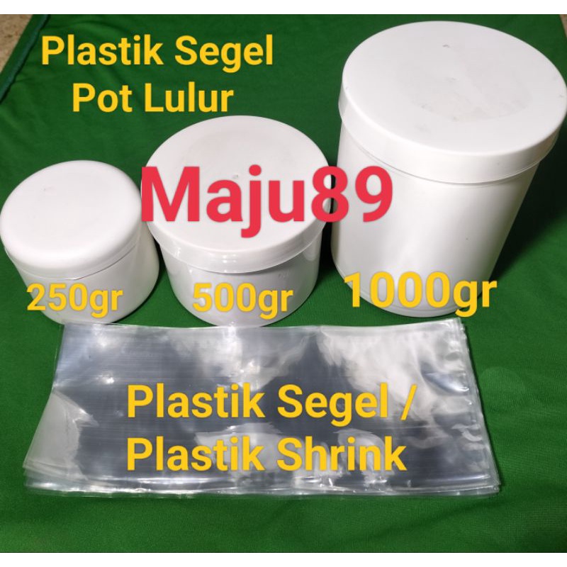 Jual Plastik Segel Pot Lulur 1000gr 500gr 250gr Plastik Shrink Segel