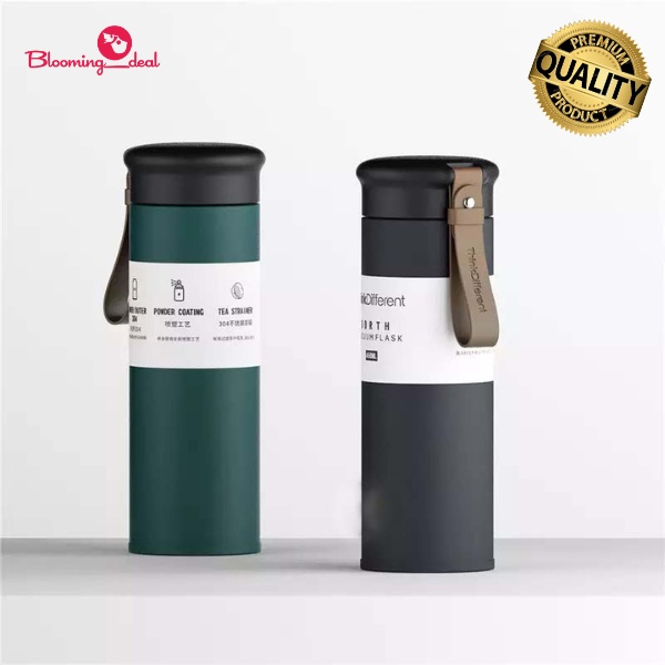 Jual Termos Think Different Tali Kulit Tumbler Kopi Premium Thermo