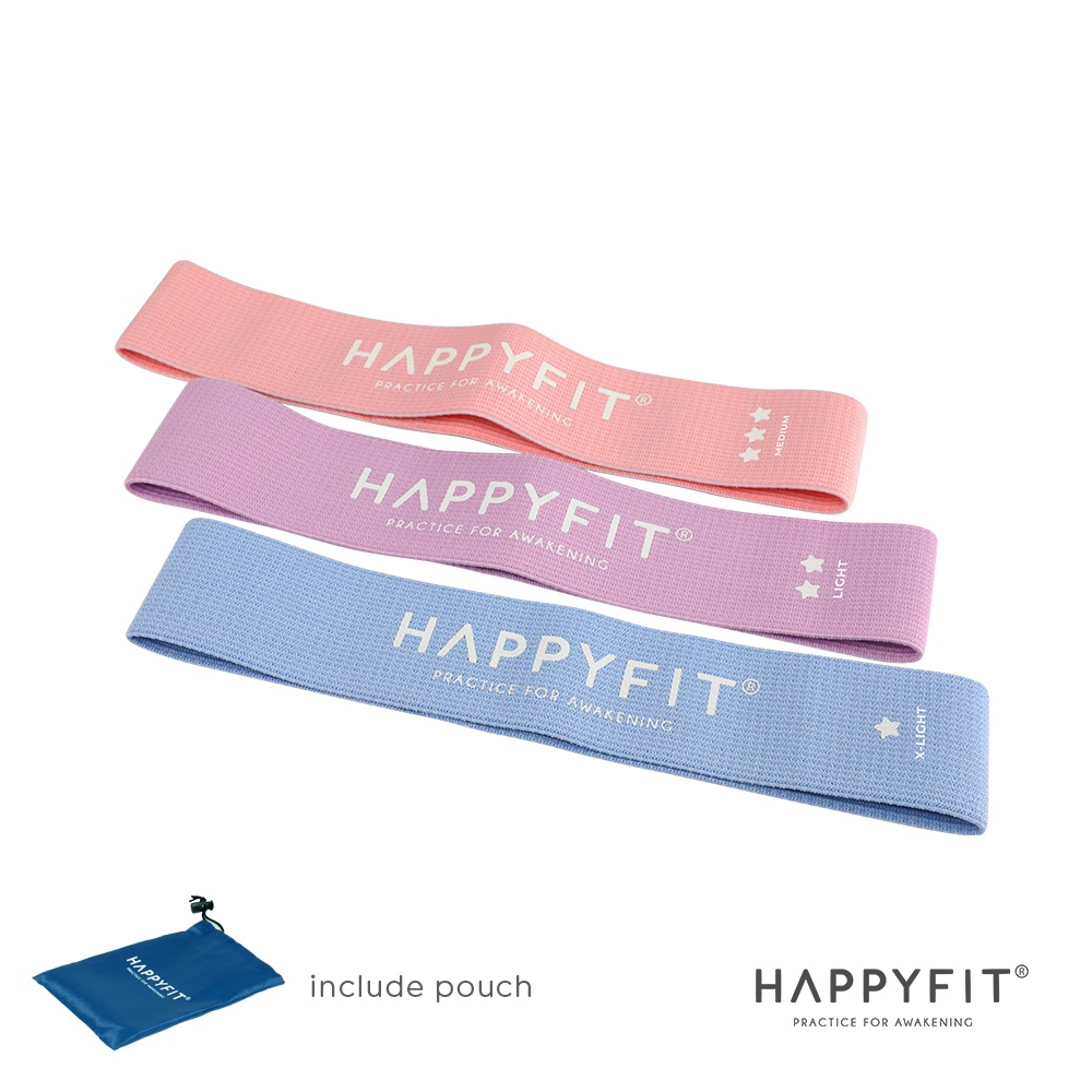 Jual HAPPYFIT RESISTANCE LOOP BAND SET WOVEN 3IN1 Indonesia Shopee