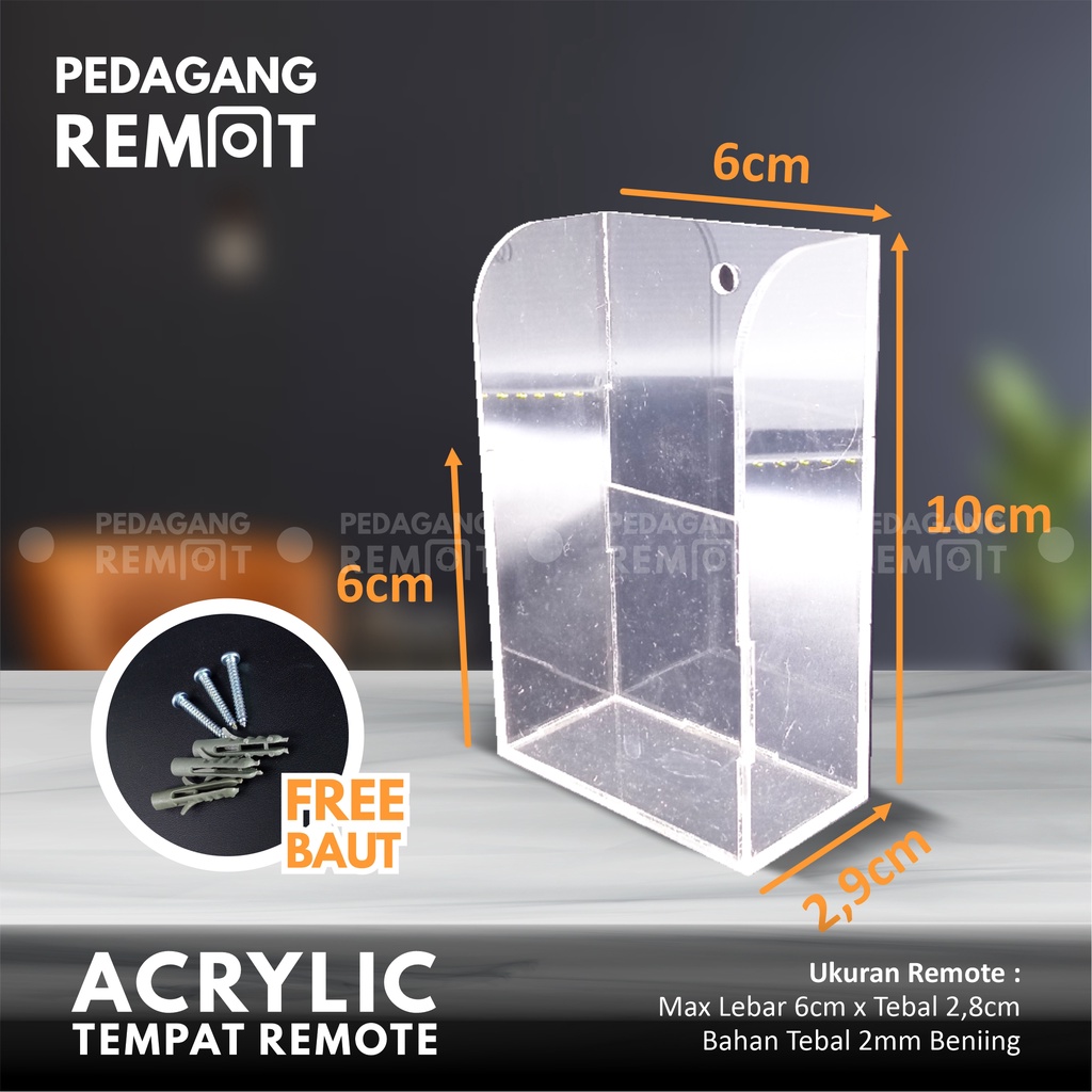 Jual Tempat Remote Tv Acrylic Bracket Remote Ac Akrilik Rak Hanger