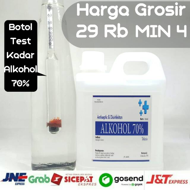 Jual Alkohol Teknis 70 1000ml 1Liter Antiseptic Disinfektan Shopee