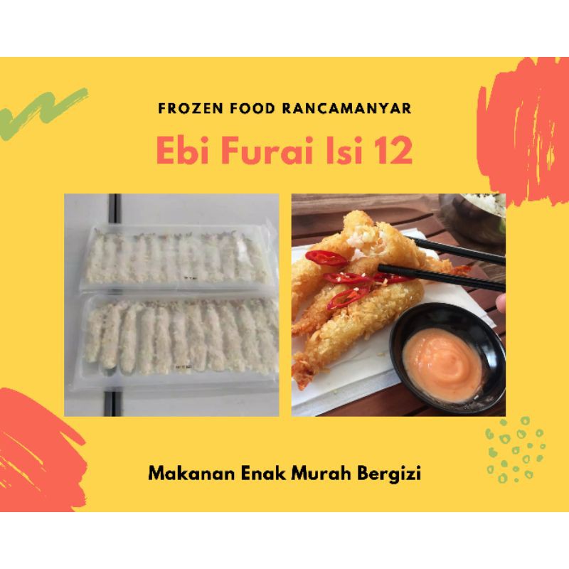 Jual Frozen Bento Ebi Furai Udang Tempura Isi Pcs Per Pack Shopee