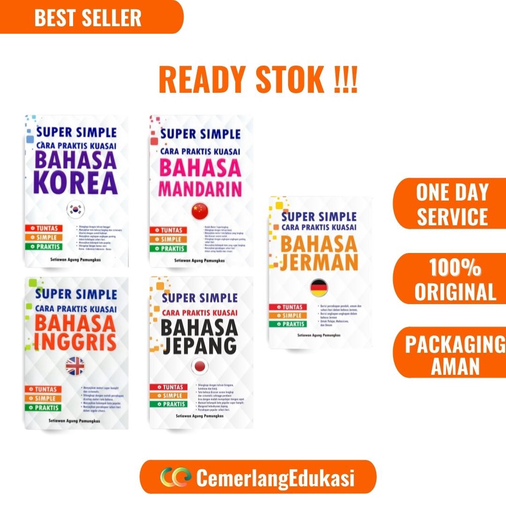 Jual Buku Bahasa Inggris Jerman Korea Mandarin Jepang Super