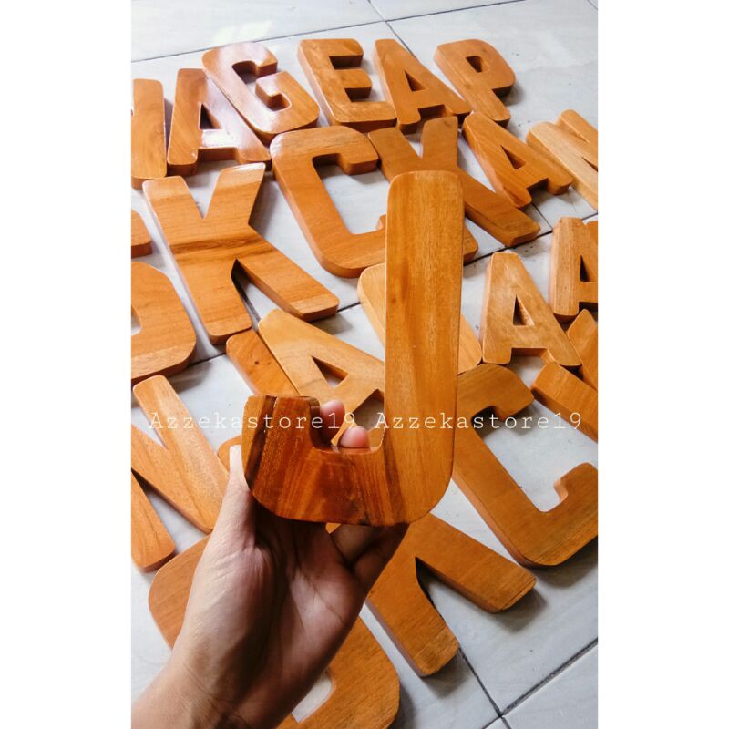 Jual Tulisan Kayu Huruf Timbul Huruf Timbul Kayu Tinggi 15cm Shopee