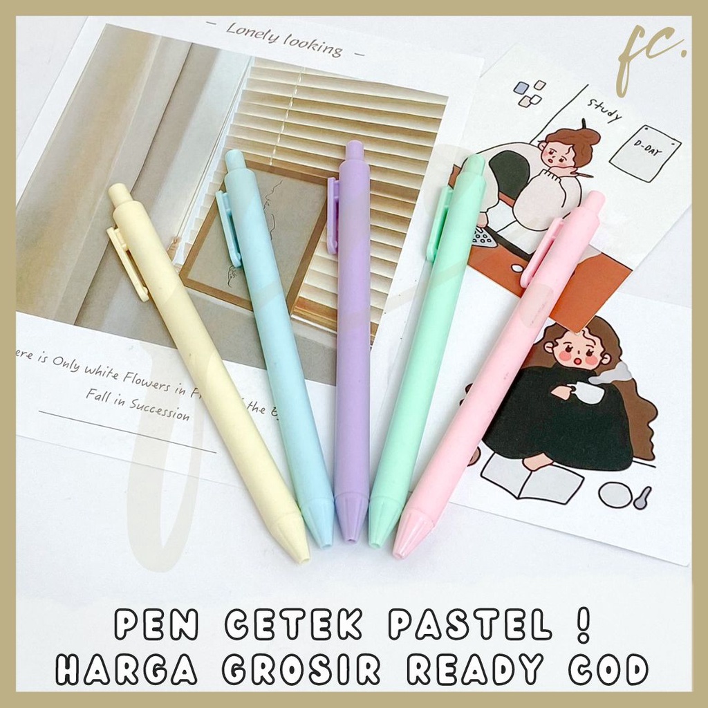 Jual PEN GEL CETEK PASTEL PULPEN HITAM BOLPEN PENA MEWAH ALAT