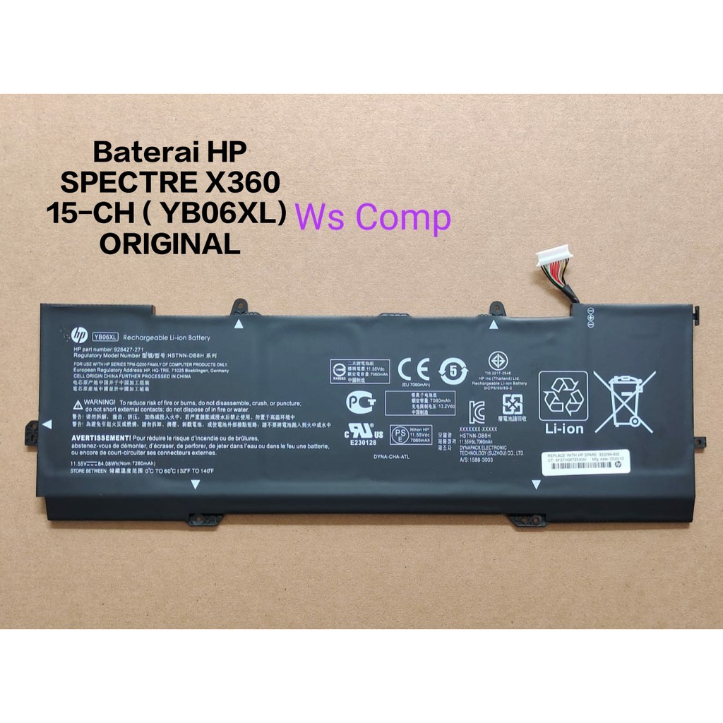 Jual BATERAI HP SPECTRE X360 15 CH ORIGINAL Shopee Indonesia