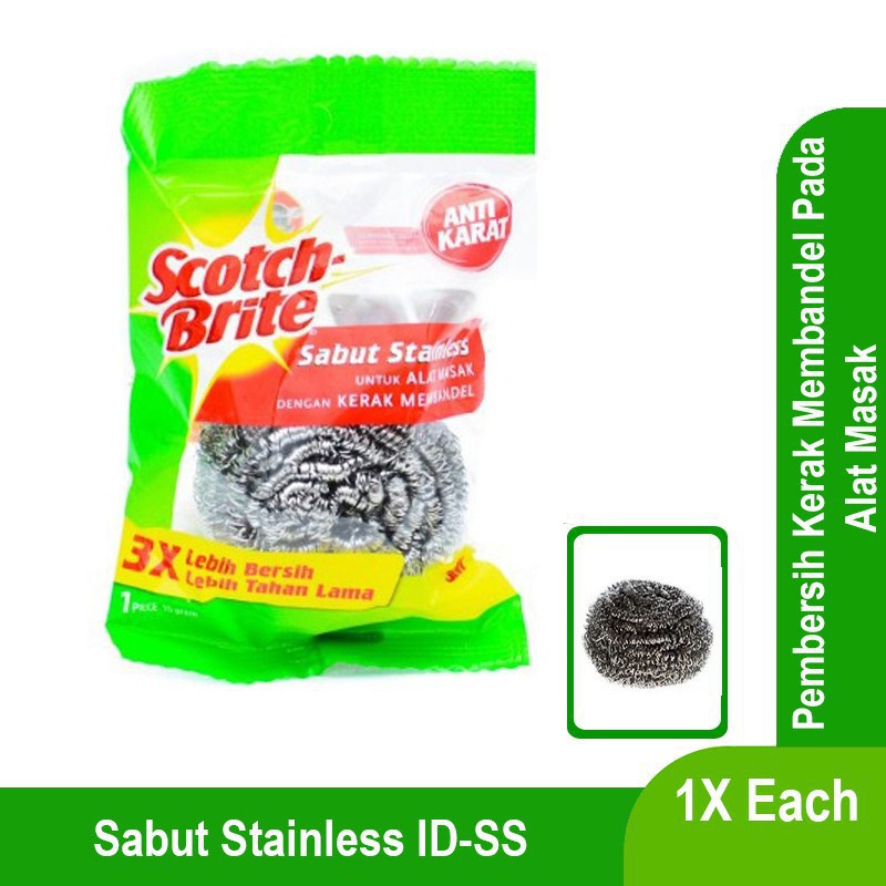 Jual To Ja Sabut Stainless Sabut Kawat Cuci Piring ID SS 3M Scotch