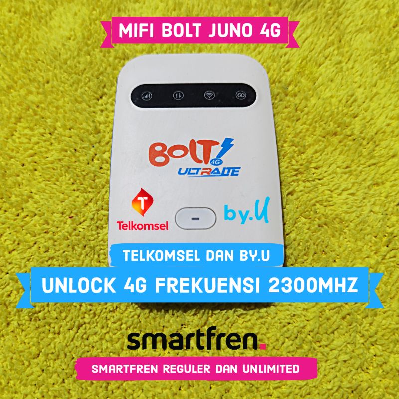 Jual Modem WiFi BOLT Juno Unlock Smartfren Telkomsel 4G Frekuensi