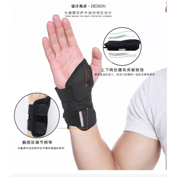 Jual Pelindung Pergelangan Tangan Wrist Hand Brace Palm Support Splint