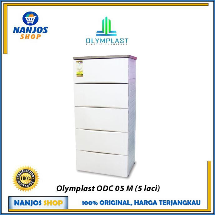 Jual Olymplast Lemari Baju Pakaian Plastik Drawer Cabinet 5 Susun Odc