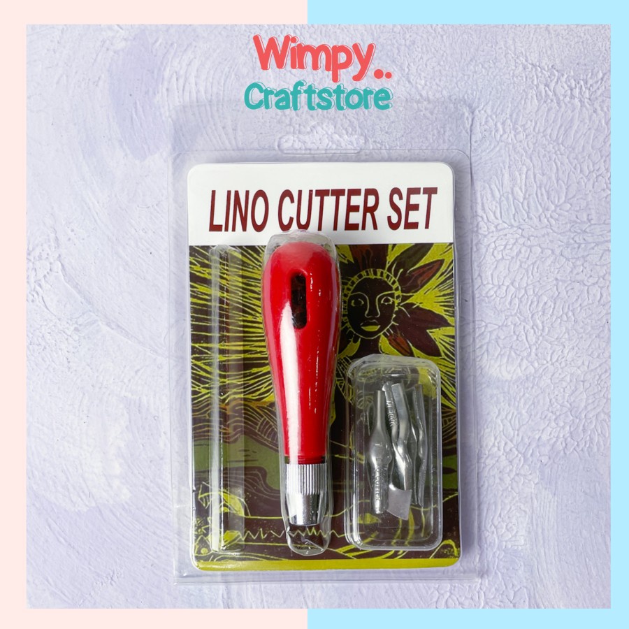 Jual Alat Ukir Karet Stampel Lino Linoleum Cutter Stamp Kayu Clay