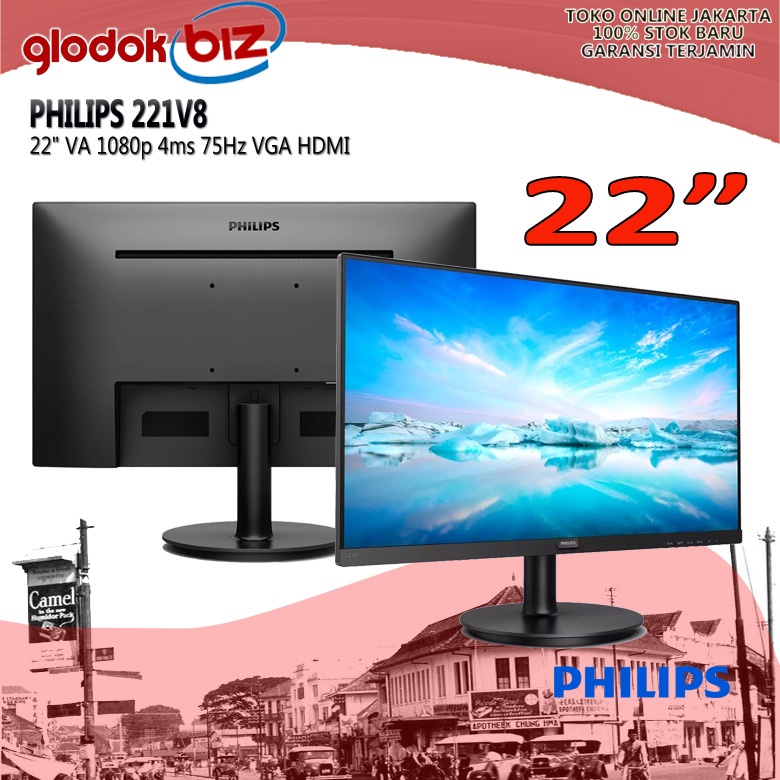 Jual Monitor Led Philips V Va P Ms Hz Vga Hdmi Shopee