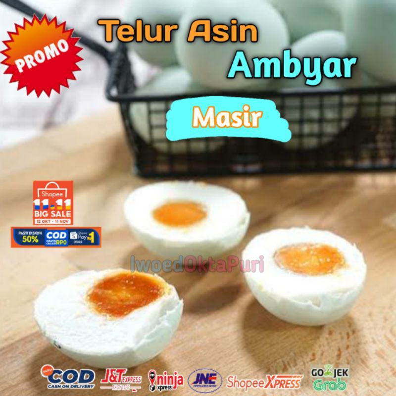 Jual Makanan Telur Asin Masir Bebek Matang Atau Mentah Fresh Asli Promo