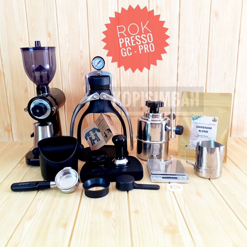 Jual Paket Brewing ROK Presso GC Pro Extreme Espresso Coffee Maker Alat