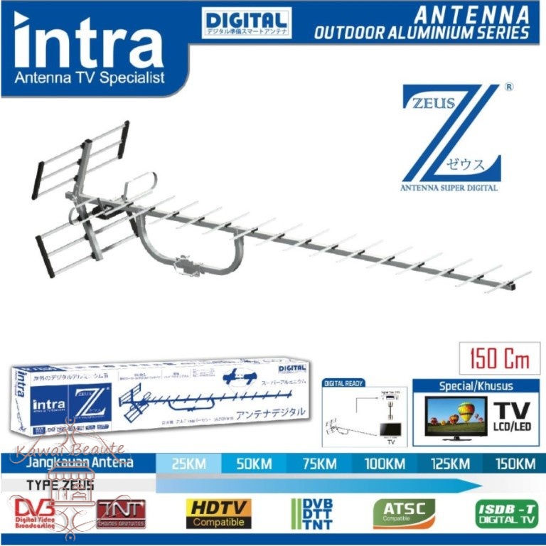 Jual Intra Antena Zeus Luar Tv Outdoor Digital Analog Cm For Lcd