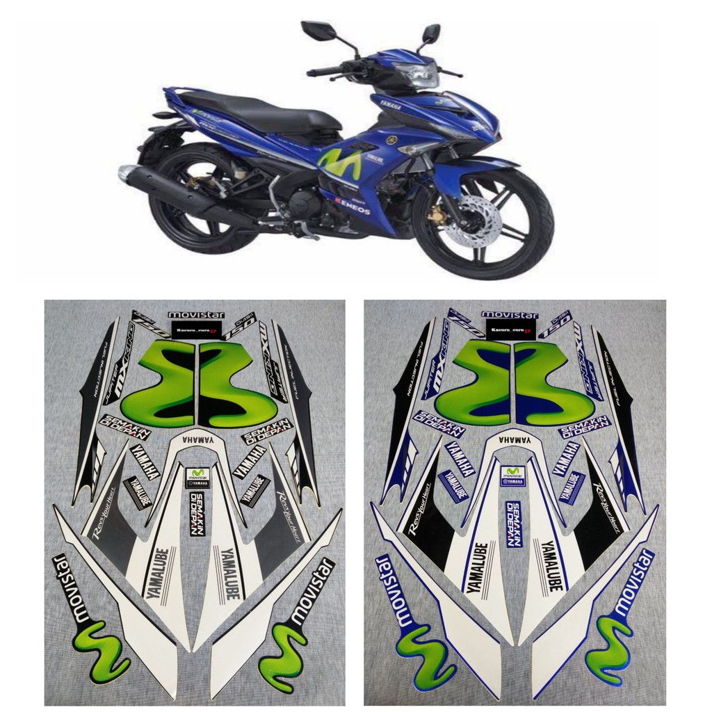 Jual Stiker Motor Striping Standar Yamaha MX KING MOVISTAR 2015 2016