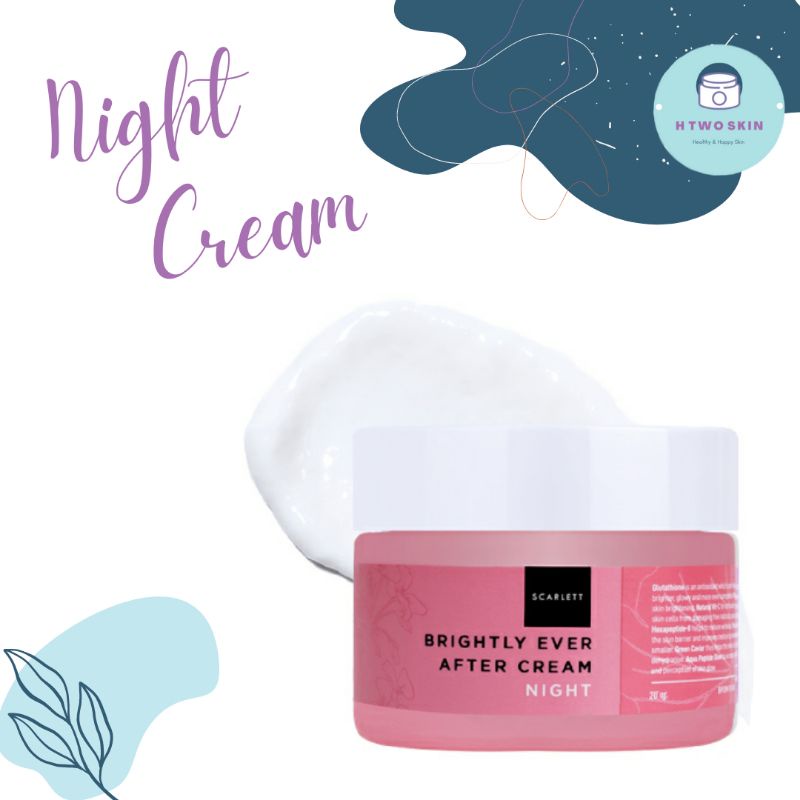 Jual Scarlett Whitening Brightly Ever After Night Cream Gr