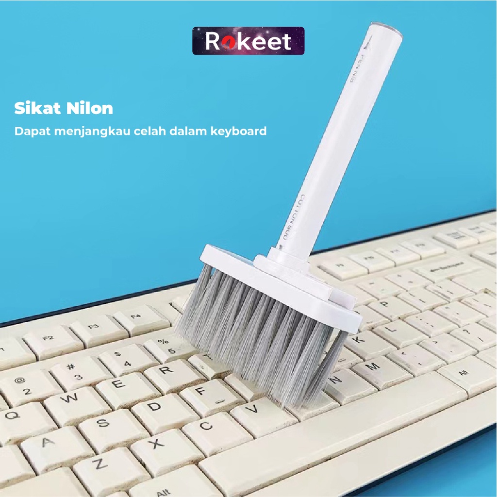 Jual Rokeet Sikat Pembersih Keyboard In Komputer Laptop Earphone