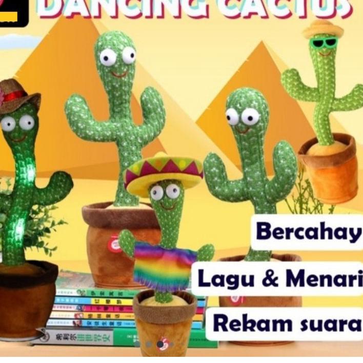 Jual Terjangkau Mainan Kaktus Menari Goyang Dancing Cactus Viral Joget