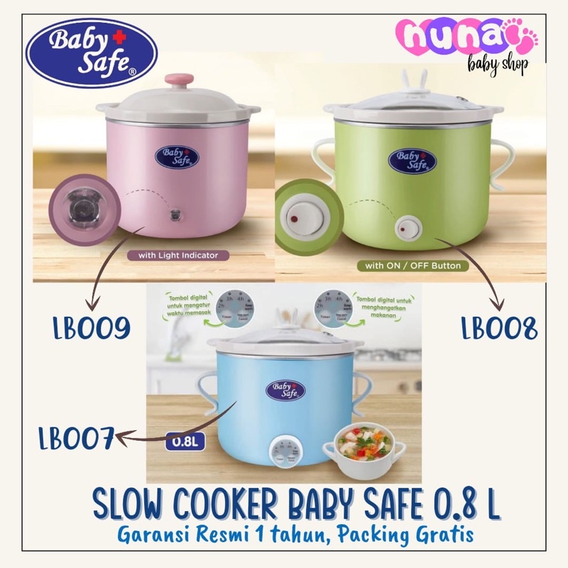 Jual Lb Lb Lb Baby Safe Slow Cooker Bayi L Babysafe Alat