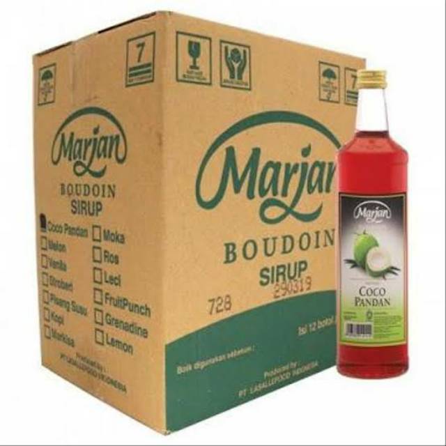 Jual Marjan Cocopandan Ml Dus Botol Shopee Indonesia