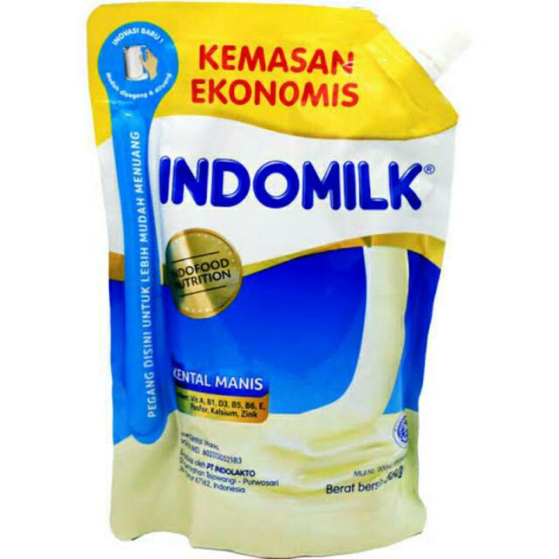 Jual INDOMILK PLAIN SUSU KENTAL MANIS POUCH 560 ML Shopee Indonesia