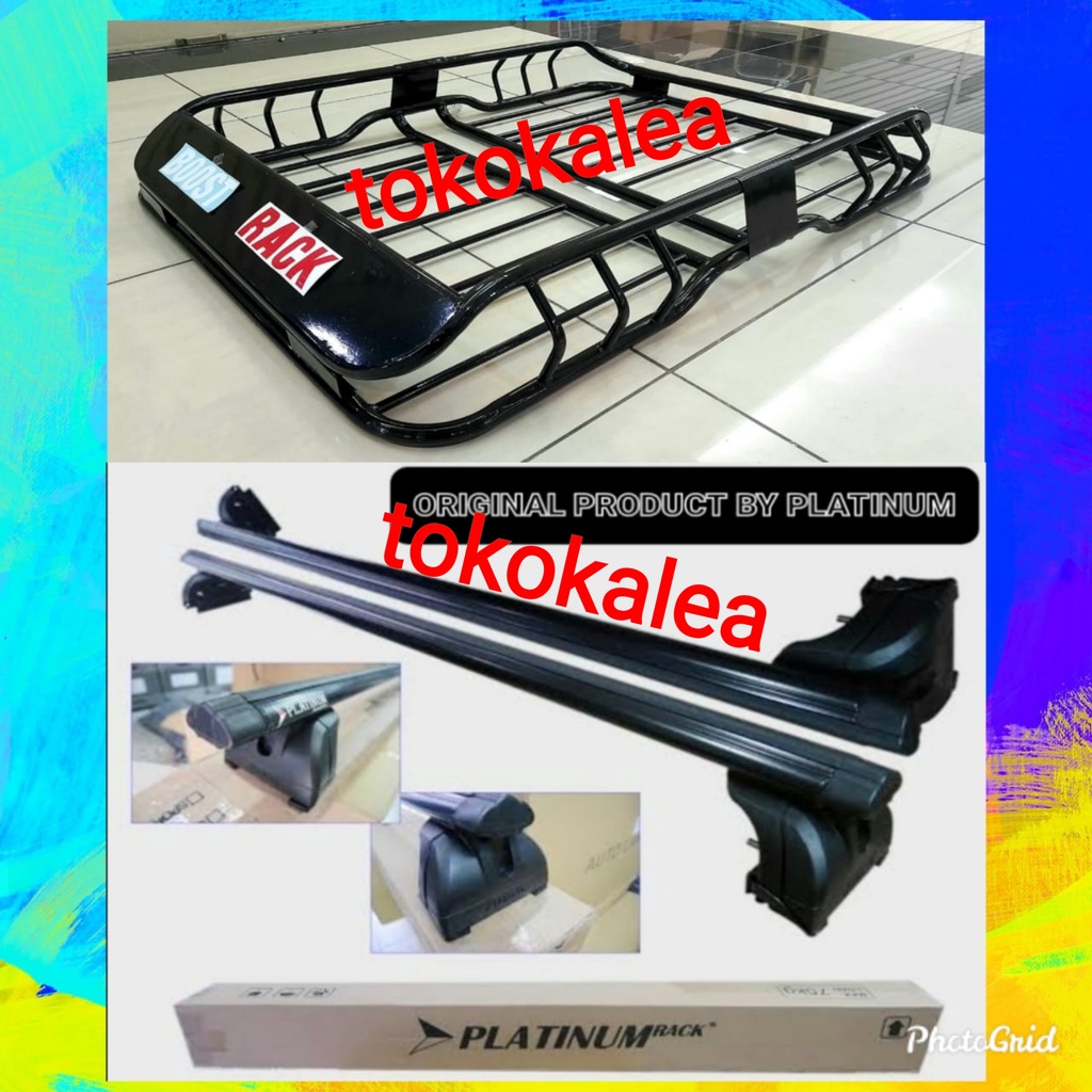 Jual Paket Roof Rack Bagasi Atas Mobil Boost Rack Kaki Rak Jepit Body