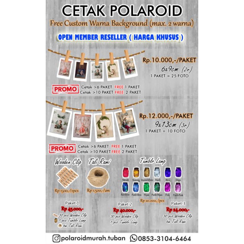 Jual Cetak Foto Polaroid Foto Polaroid Murah Shopee Indonesia